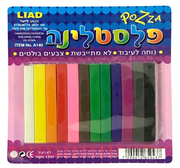 פלסטלינה אצבעות בלוח