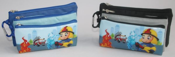 קלמר כבאי 3 תאים מתפרק + שאקל